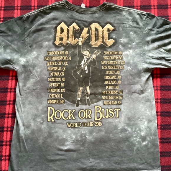 AC/DC ROCK OR BUST 2015 Tour merchandise Official licensed product! Ladies Large - Picture 4 of 4